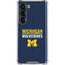 University of Michigan Wolverines M Galaxy S23 Clear Case
