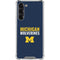 University of Michigan Wolverines M Galaxy S23 Plus Clear Case