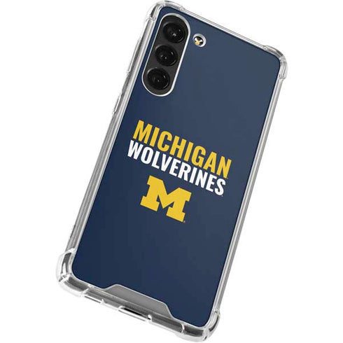 University of Michigan Wolverines M Galaxy S23 Plus Clear Case
