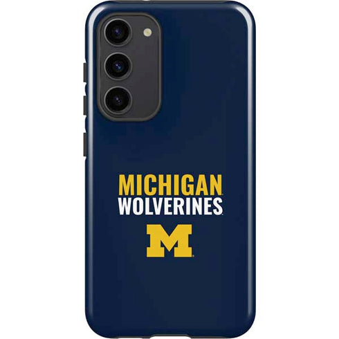 University of Michigan Wolverines M Galaxy S23 Plus Pro Case