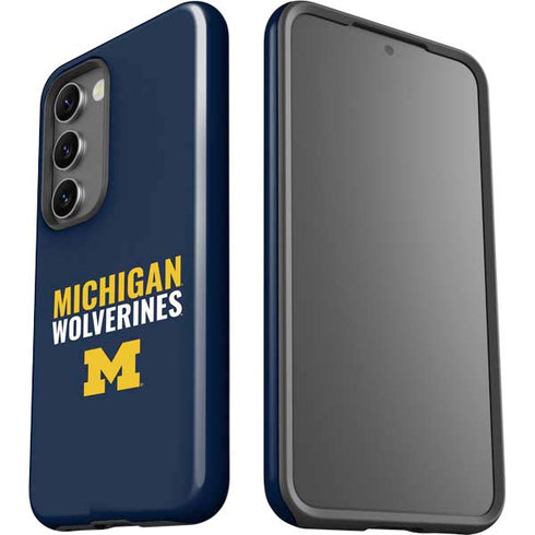University of Michigan Wolverines M Galaxy S23 Plus Pro Case