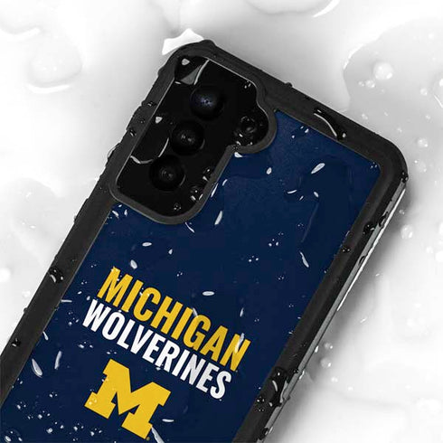 University of Michigan Wolverines M Galaxy S23 Plus Waterproof Case