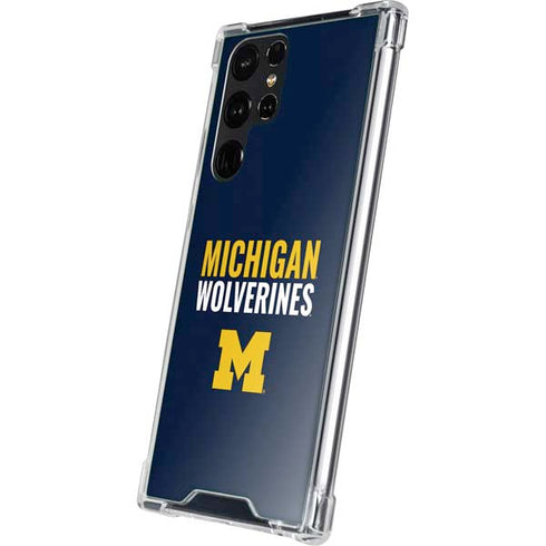 University of Michigan Wolverines M Galaxy S23 Ultra Clear Case