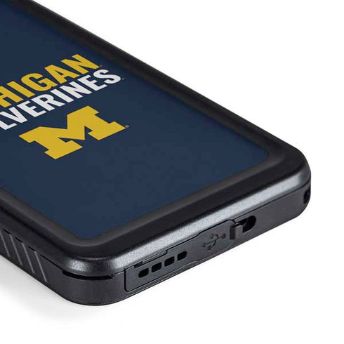 University of Michigan Wolverines M Galaxy S23 Waterproof Case