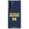University of Michigan Wolverines M Galaxy S24 FE Clear Case