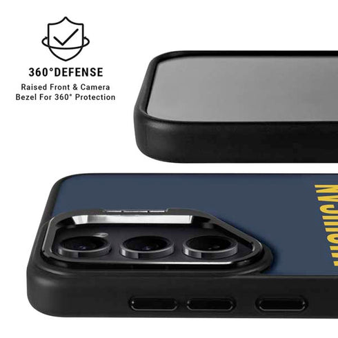 University of Michigan Wolverines M Galaxy S24 FE Kickstand Case