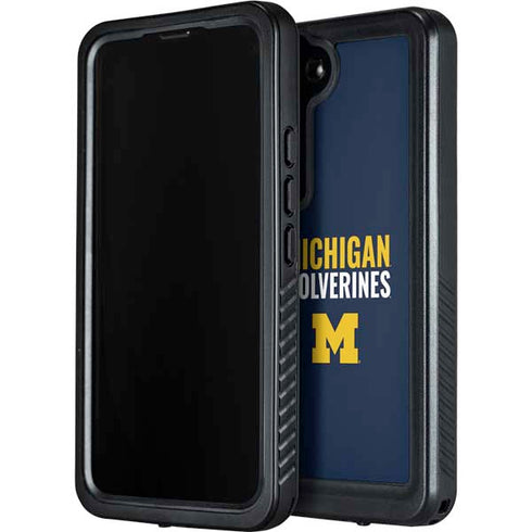 University of Michigan Wolverines M Galaxy S24 Plus Waterproof Case