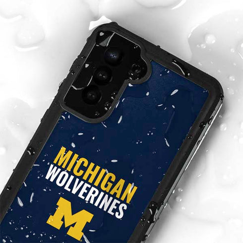 University of Michigan Wolverines M Galaxy S24 Plus Waterproof Case