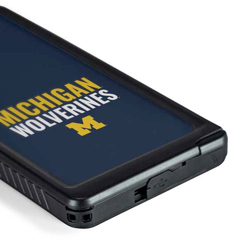University of Michigan Wolverines M Galaxy S24 Ultra Waterproof Case