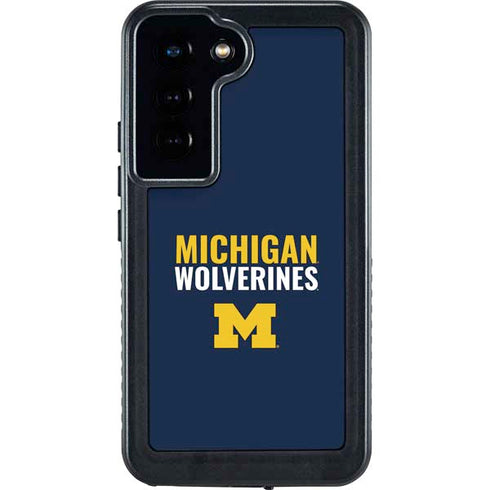 University of Michigan Wolverines M Galaxy S24 Waterproof Case