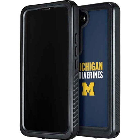 University of Michigan Wolverines M Galaxy S24 Waterproof Case