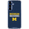 University of Michigan Wolverines M Galaxy S25 FE Clear Case