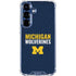 University of Michigan Wolverines M Galaxy S25 Plus Clear Case