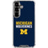 University of Michigan Wolverines M Galaxy S26 Clear Case