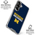 University of Michigan Wolverines M Galaxy S26 Clear Case