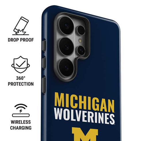 University of Michigan Wolverines M Galaxy S26 Ultra Impact Case