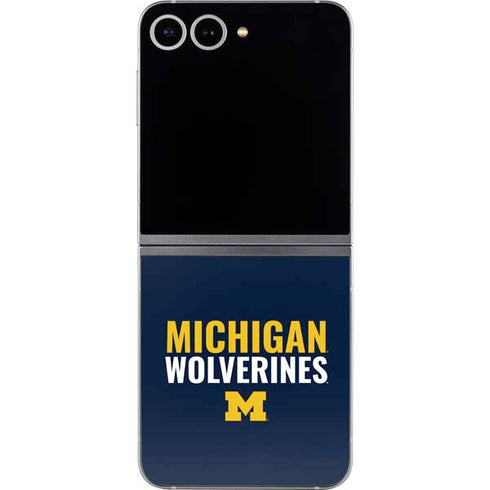 University of Michigan Wolverines M Galaxy Z Flip6 Skin