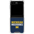 University of Michigan Wolverines M Galaxy Z Flip6 Clear Case