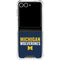 University of Michigan Wolverines M Galaxy Z Flip7 Clear Case