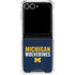 University of Michigan Wolverines M Galaxy Z Flip7 Clear Case