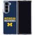 University of Michigan Wolverines M Galaxy Z Fold5 5G Clear Case