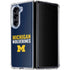 University of Michigan Wolverines M Galaxy Z Fold5 5G Clear Case