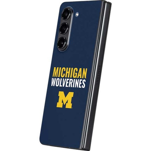 University of Michigan Wolverines M Galaxy Z Fold5 5G Skin