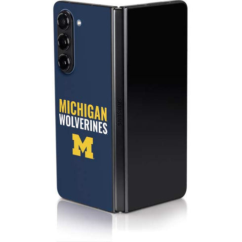 University of Michigan Wolverines M Galaxy Z Fold5 5G Skin