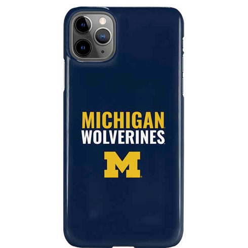 University of Michigan Wolverines M iPhone 11 Pro Max Lite Case