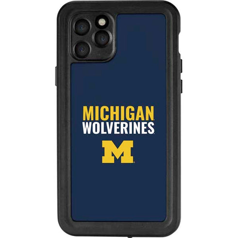 University of Michigan Wolverines M iPhone 11 Pro Waterproof Case