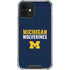 University of Michigan Wolverines M iPhone 12 Clear Case