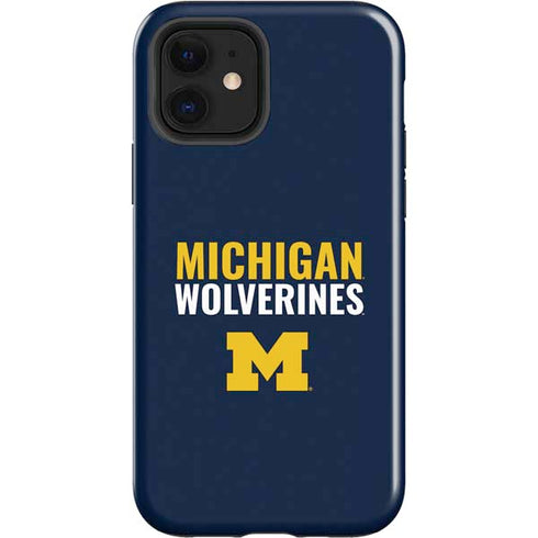 University of Michigan Wolverines M iPhone 12 Impact Case