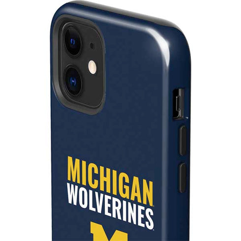 University of Michigan Wolverines M iPhone 12 Impact Case