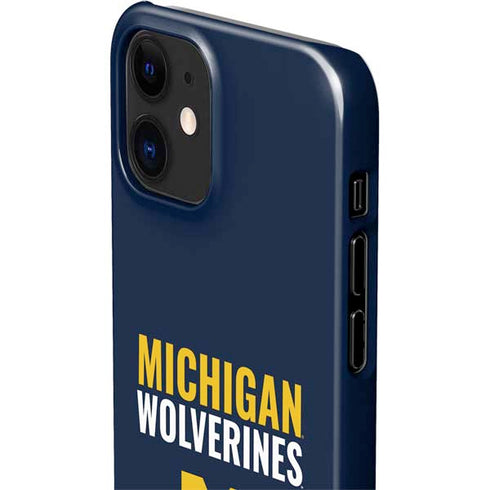 University of Michigan Wolverines M iPhone 12 Mini Lite Case