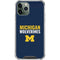 University of Michigan Wolverines M iPhone 12 Pro Clear Case