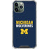 University of Michigan Wolverines M iPhone 12 Pro Clear Case