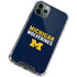 University of Michigan Wolverines M iPhone 12 Pro Clear Case