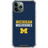 University of Michigan Wolverines M iPhone 12 Pro Max Clear Case