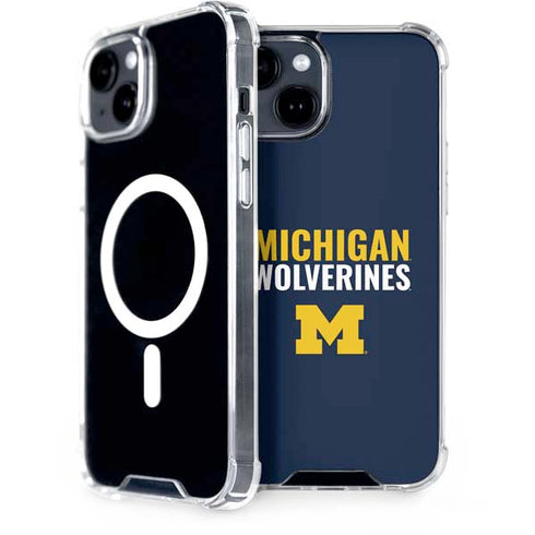 University of Michigan Wolverines M iPhone 13 MagSafe Case