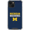 University of Michigan Wolverines M iPhone 13 Mini Clear Case