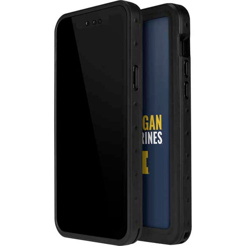 University of Michigan Wolverines M iPhone 13 Mini Waterproof Case