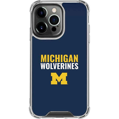 University of Michigan Wolverines M iPhone 13 Pro Clear Case