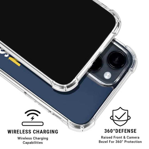 University of Michigan Wolverines M iPhone 14 Plus Clear Case
