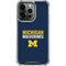 University of Michigan Wolverines M iPhone 14 Pro Clear Case