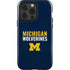 University of Michigan Wolverines M iPhone 14 Pro Impact Case