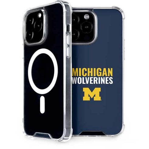 University of Michigan Wolverines M iPhone 14 Pro Max MagSafe Case