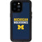 University of Michigan Wolverines M iPhone 14 Pro Max Waterproof Case