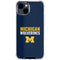 University of Michigan Wolverines M iPhone 15 Clear Case