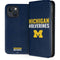 University of Michigan Wolverines M iPhone 15 Plus Folio Case
