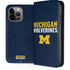 University of Michigan Wolverines M iPhone 15 Pro Max Folio Case